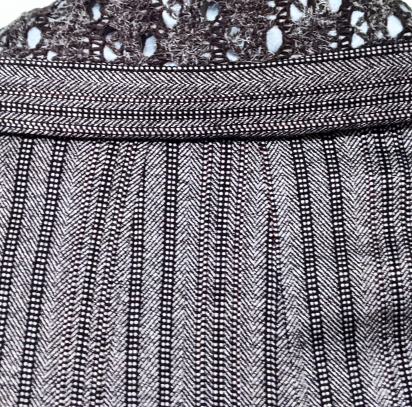 Dagg & Stacey Grey, Blue Belted Flattering Lined Pinstriped Blazer. XXS - Picture 8 of 16